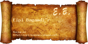 Eipl Bagamér névjegykártya